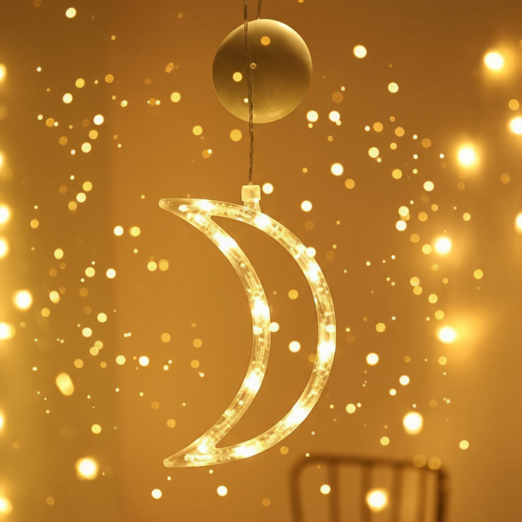 Star String Lights LED Christmas Curtain Lights Indoor Bedroom Home Party Decoration Snowman Christmas Tree Holiday Lights